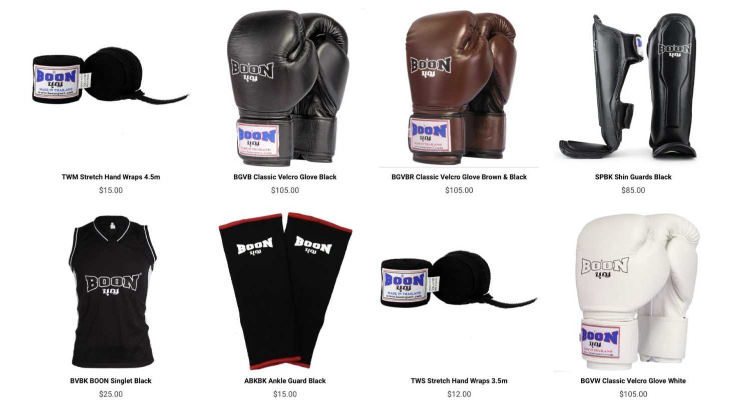 Boon Sport Muay Thai brand