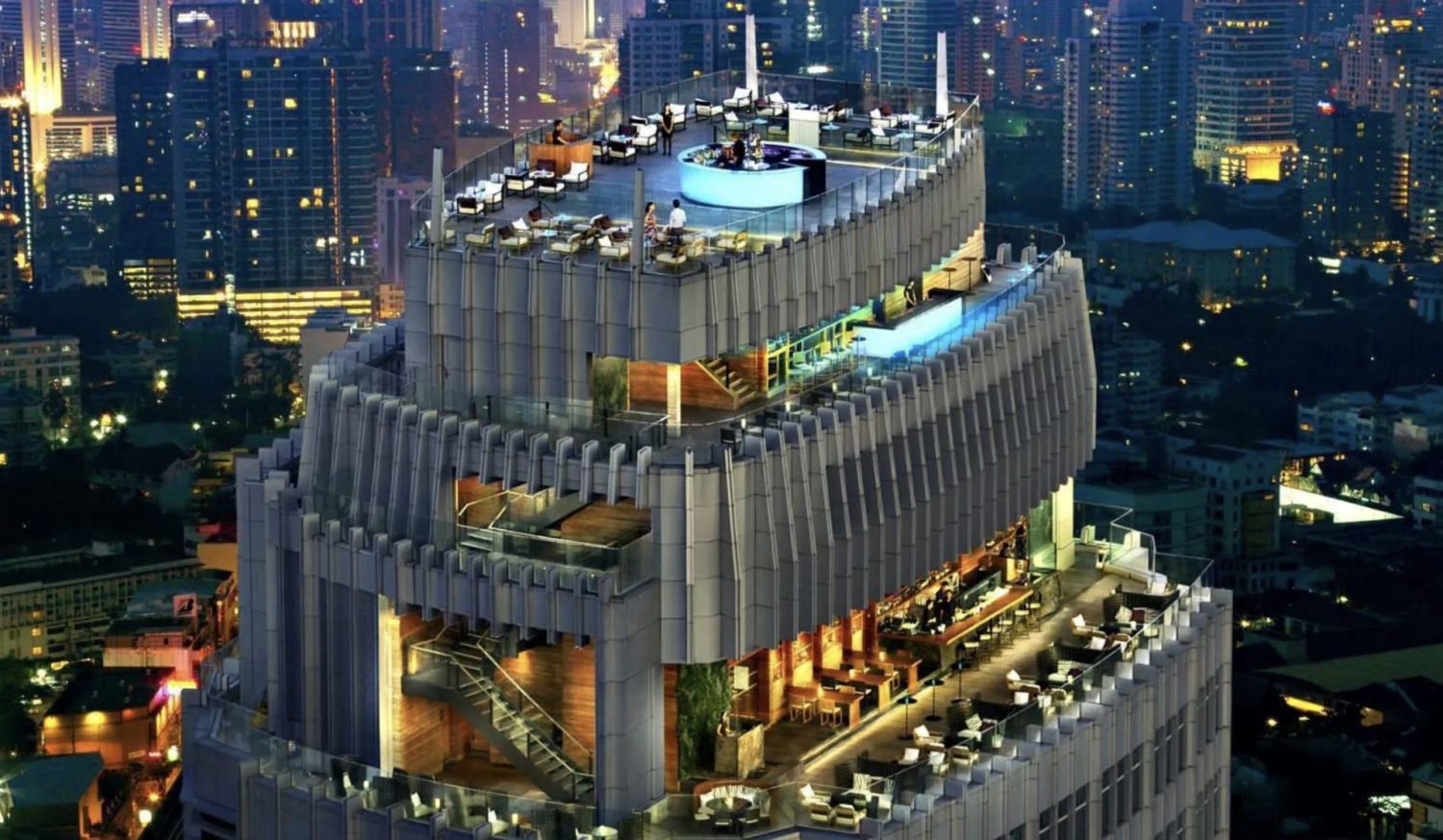 Visit rooftop bars in Bangkok